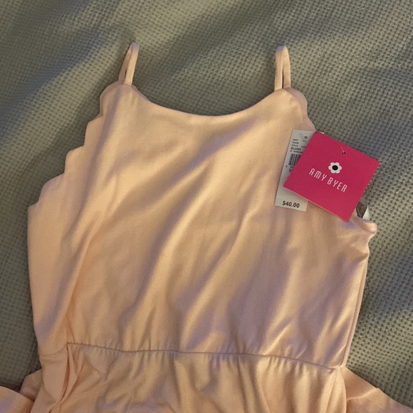 Girls blush A Line dress size 10/12 medium. - Picture 4 of 4